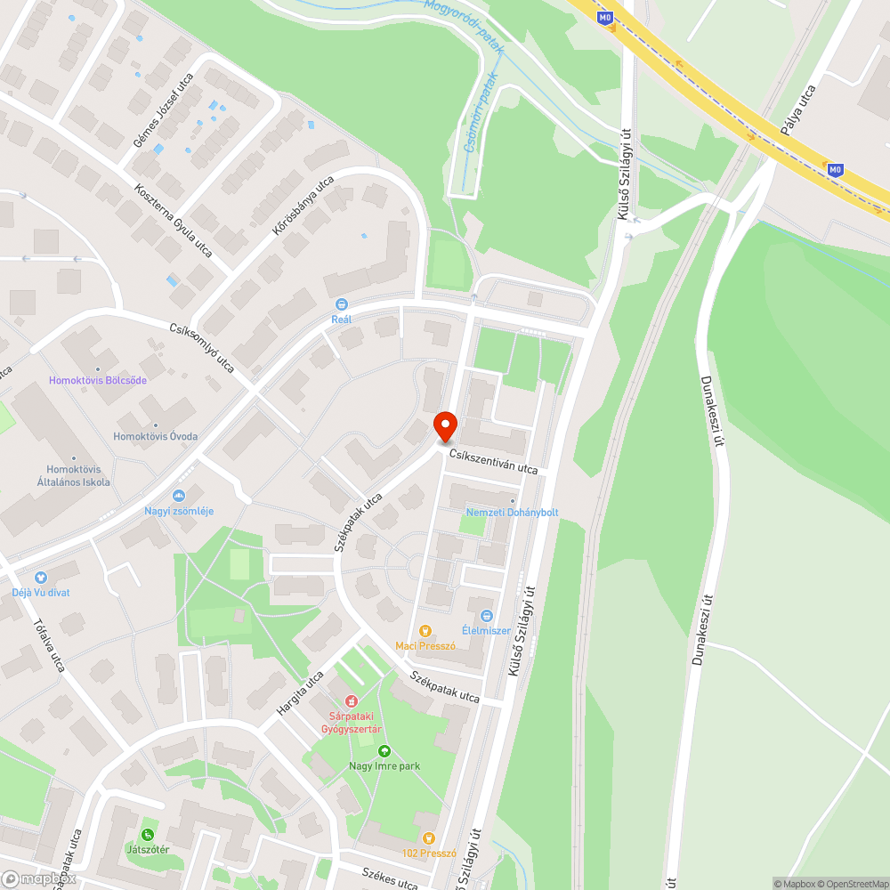 Elhagyott Focus bejelentés helye