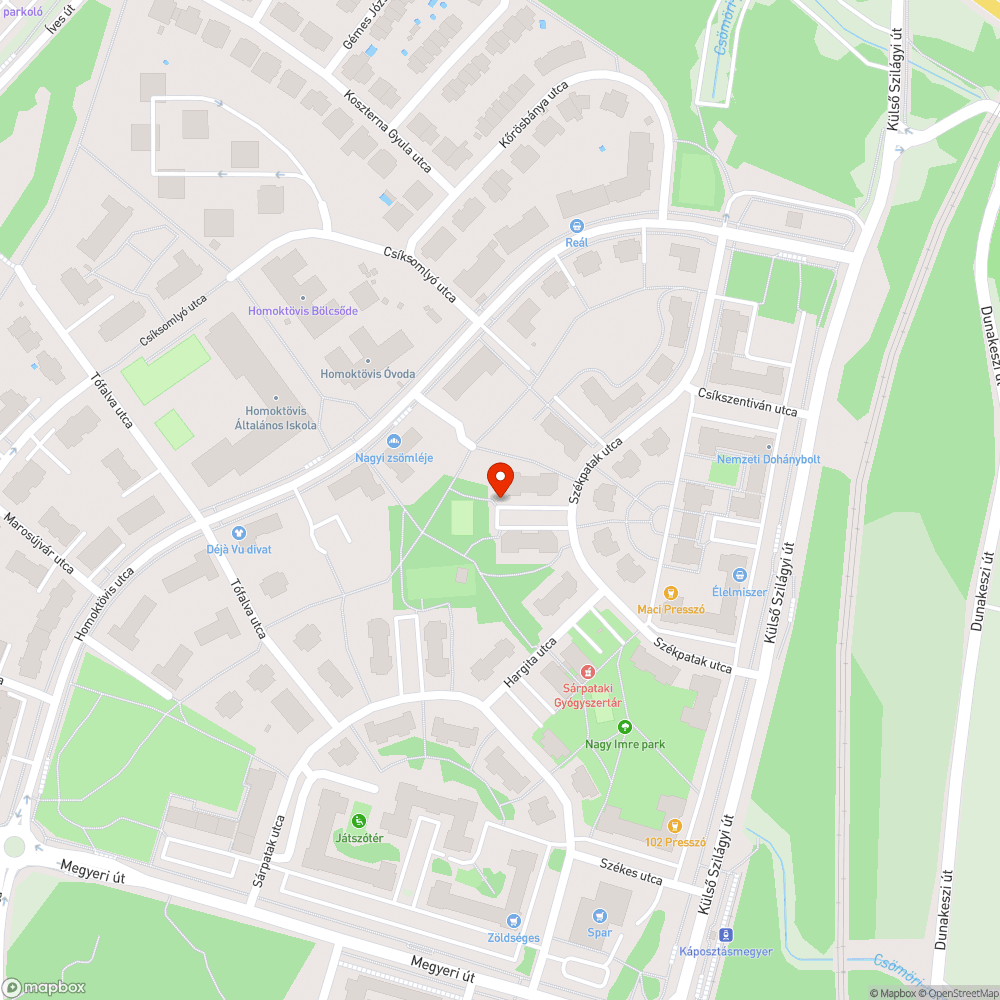 Elhagyott Skoda bejelentés helye