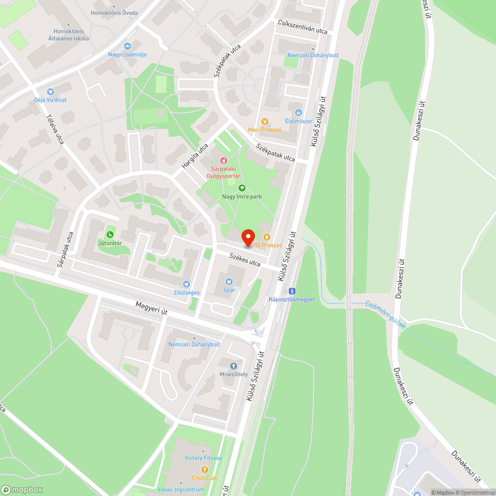 Elhagyott Rover bejelentés helye