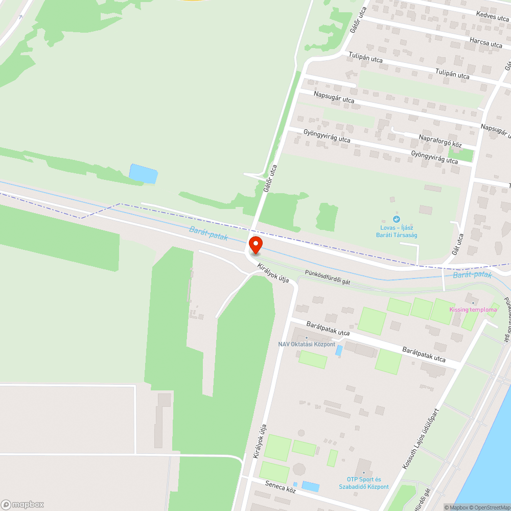 Szemétlerakás Barát patak bejelentés helye