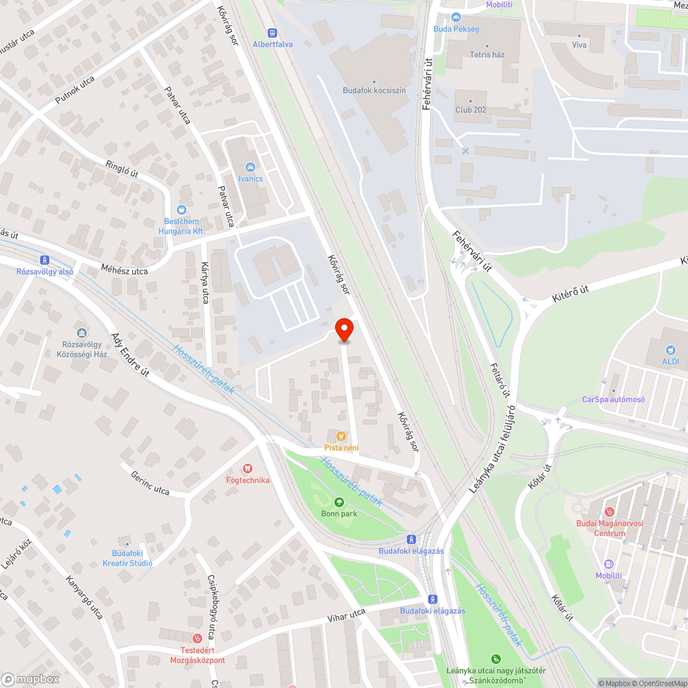 Elhagyott jármű a járdán bejelentés helye