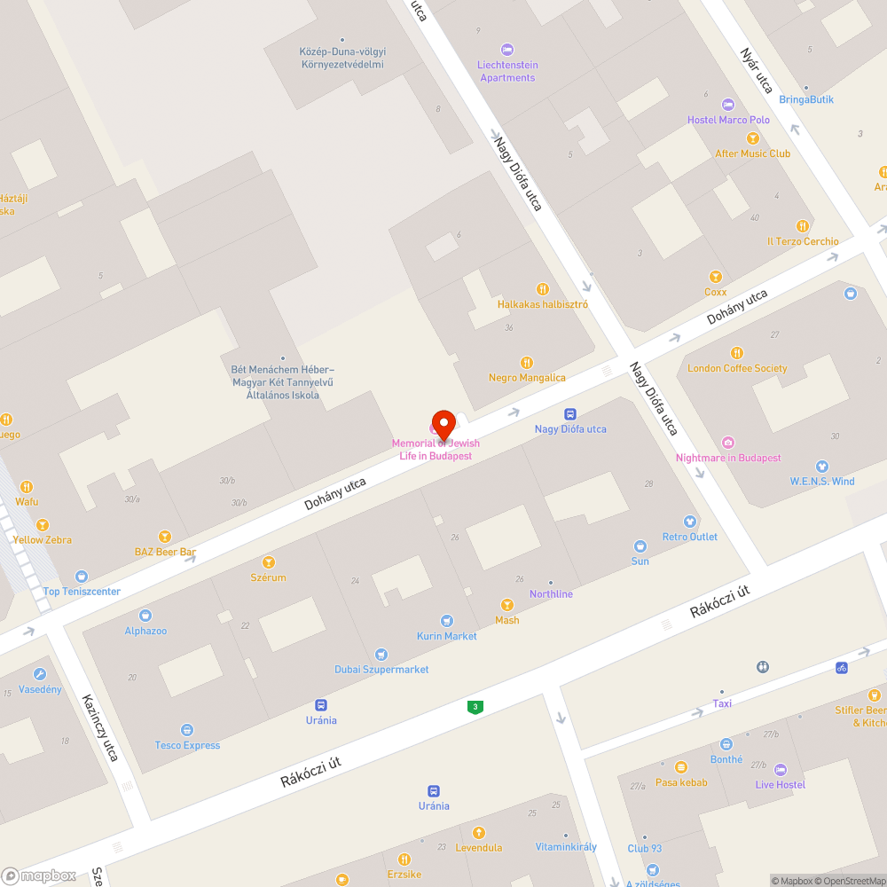 Összefirkált emlékfal bejelentés helye