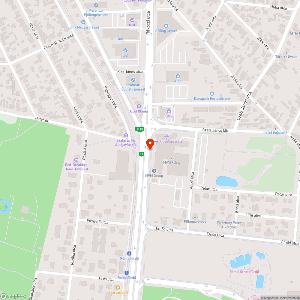 Kimaradó közvilágítás bejelentés helye