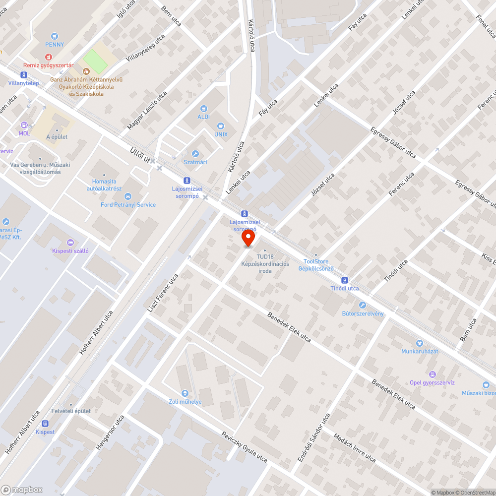 Hónapok óta nem mozduló jármű bejelentés helye