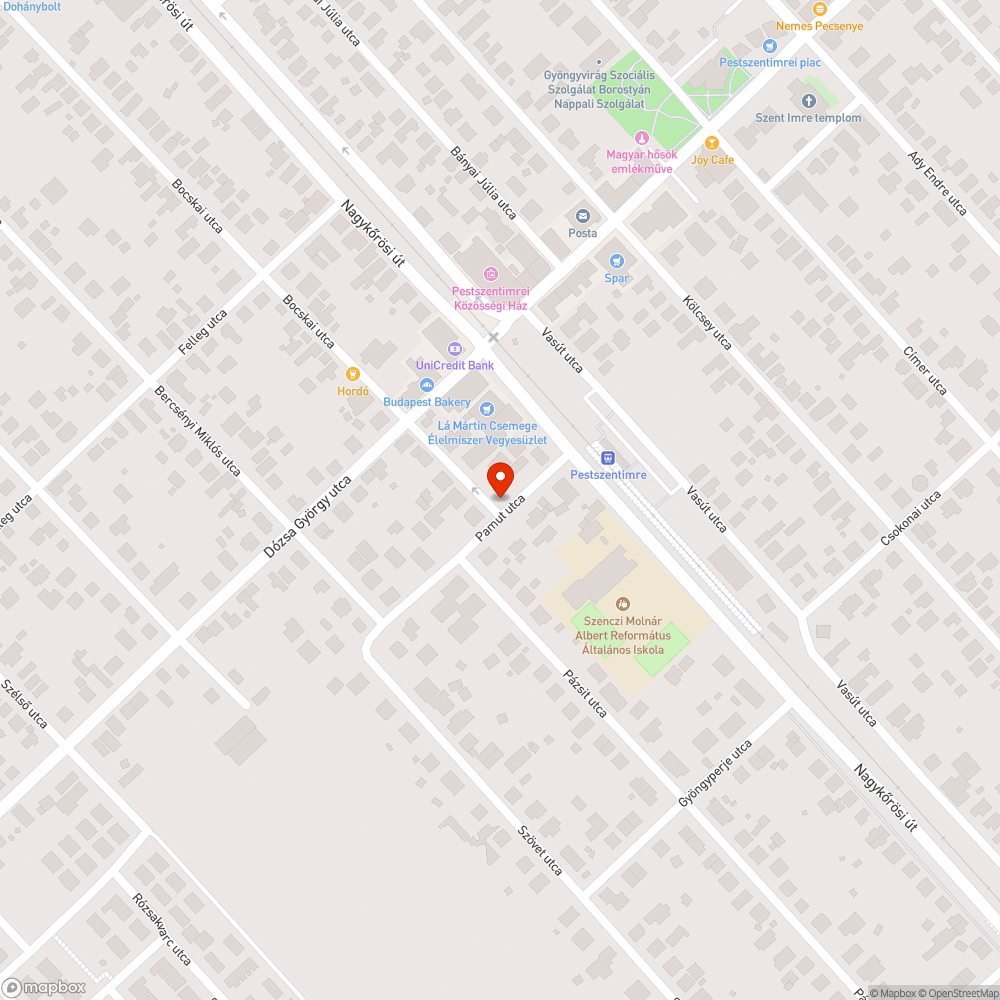 Megsüllyedt útburkolat bejelentés helye