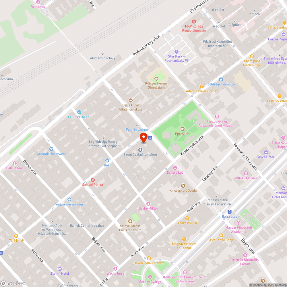 Lezárt járda bejelentés helye