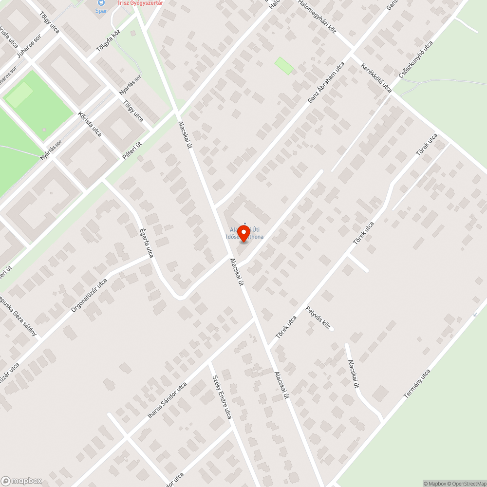 Parkolásgeddon az Alacskai úton bejelentés helye