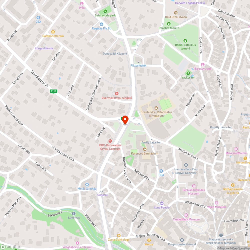 Érzékelős lámpa bejelentés helye