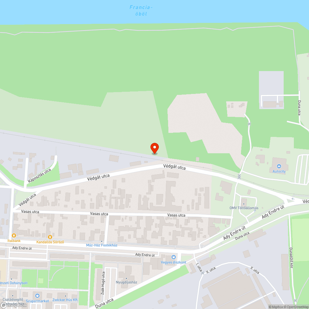 Csepel Védgát utca ismét szemétlerakás bejelentés helye