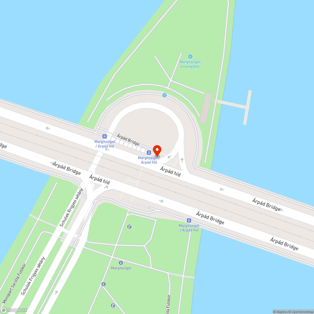 Árpád híd - Margit sziget aluljáró bejelentés helye