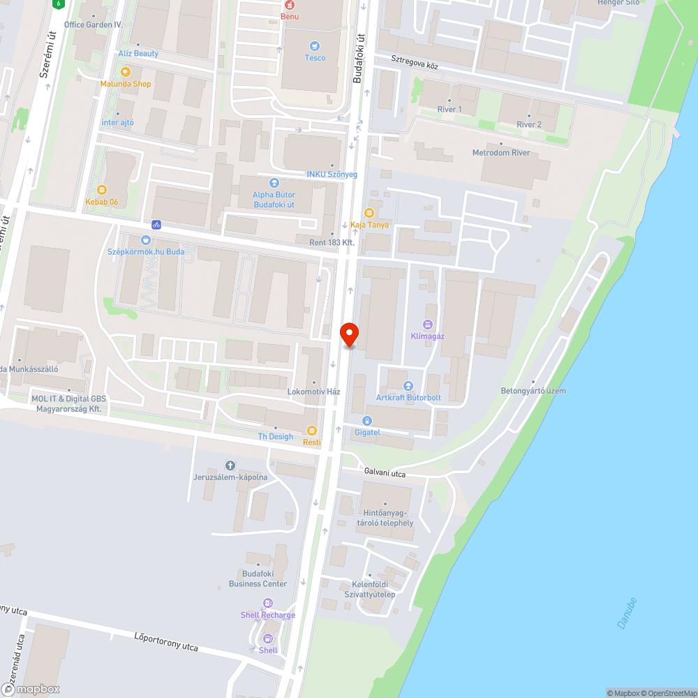 Budafoki parkolás bejelentés helye