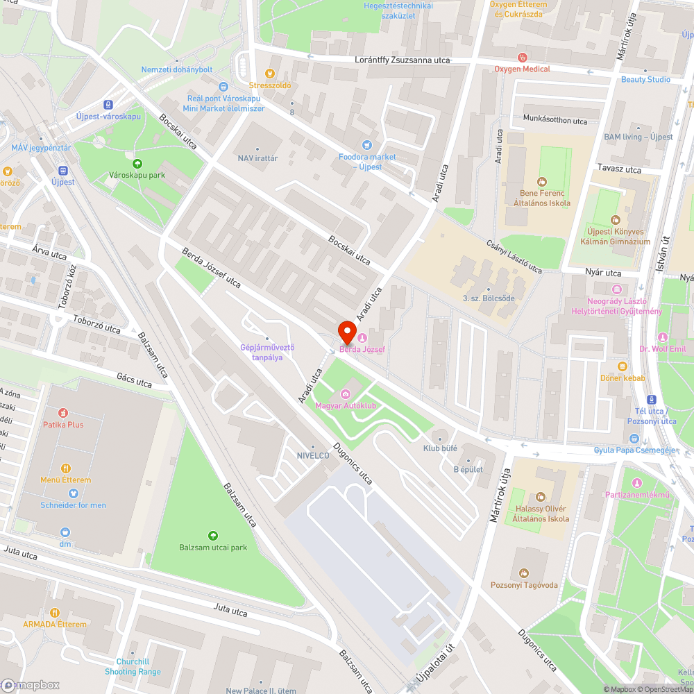 Gyalogátkelő hiánya bejelentés helye