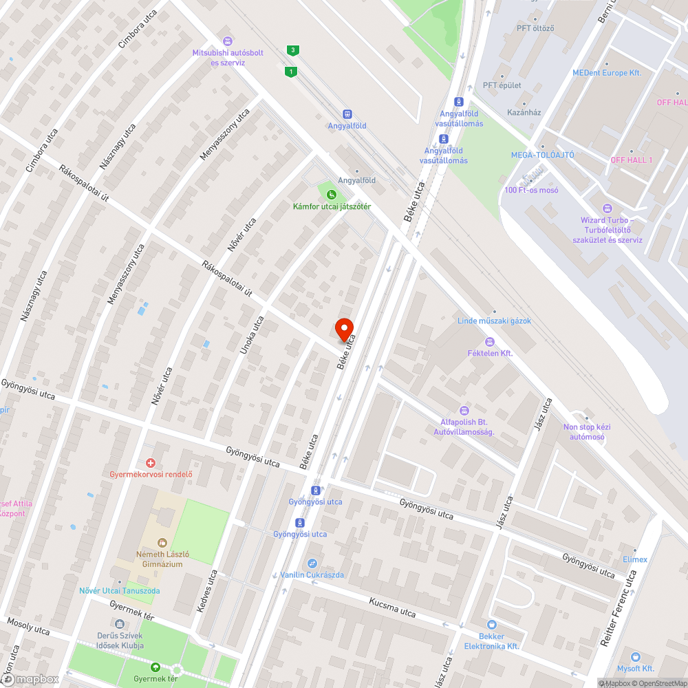 úttest kezdödö beszakadása bejelentés helye