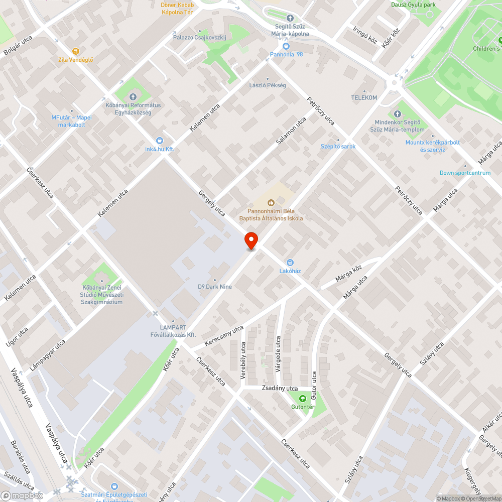 Szétdőlt szegély az új kerékpársáv mellett bejelentés helye