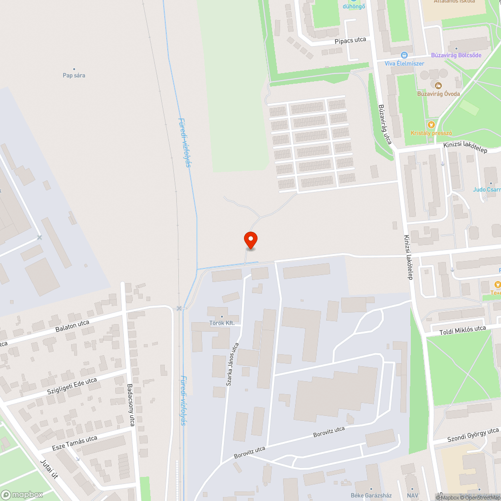 Kaposváron a Kinizsi lakótelepnél hulladék található bejelentés helye