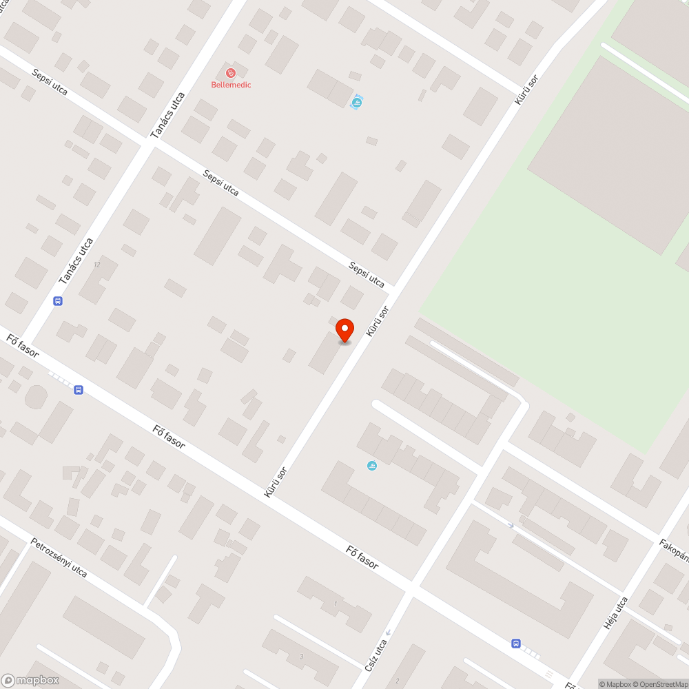 Villogó lámpa bejelentés helye