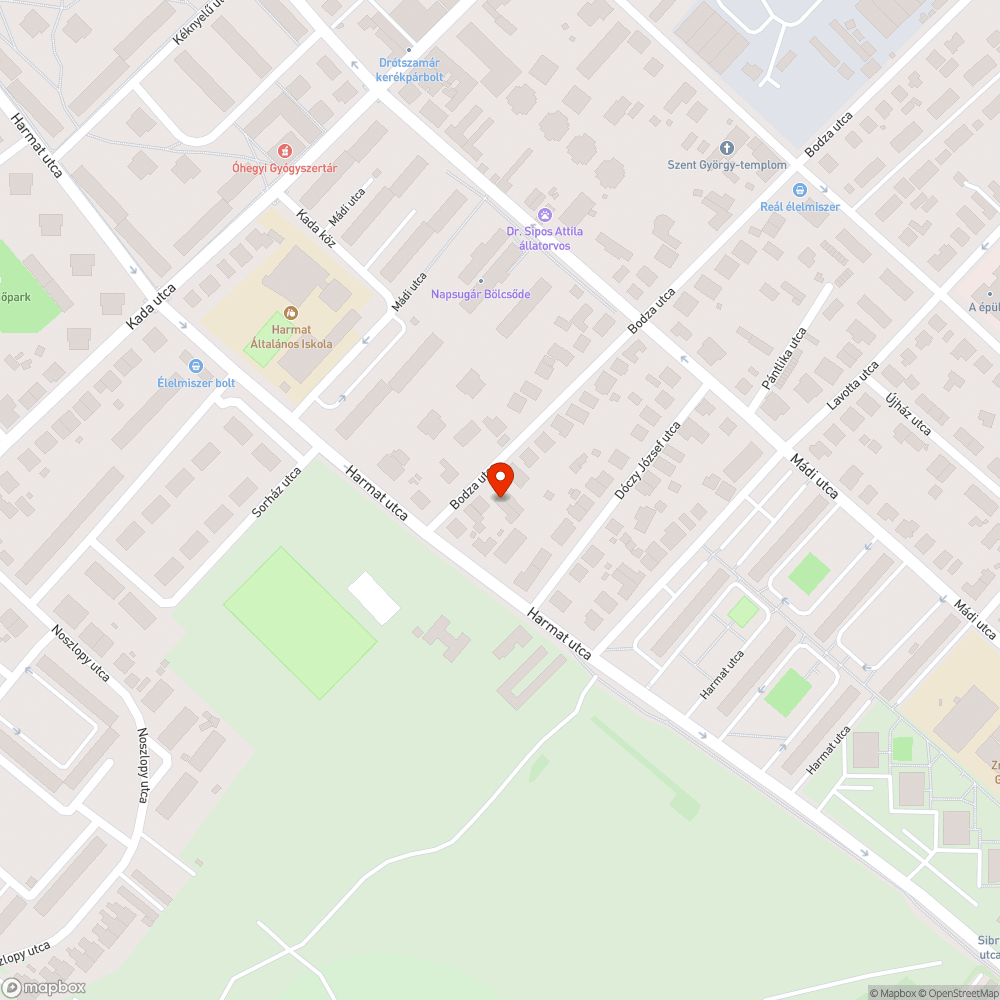 Közlekedésre alkalmatlan járda bejelentés helye