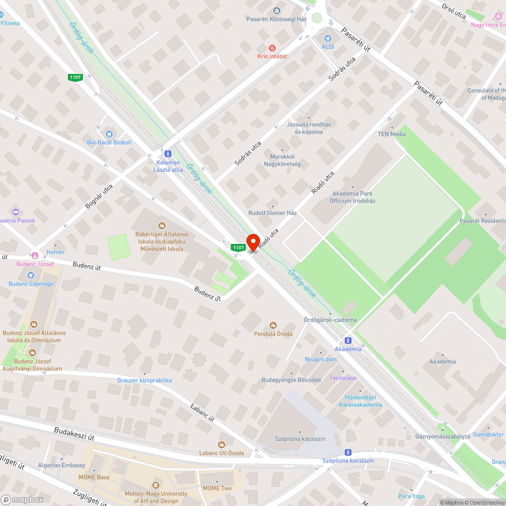 Kint felejtett tábla bejelentés helye