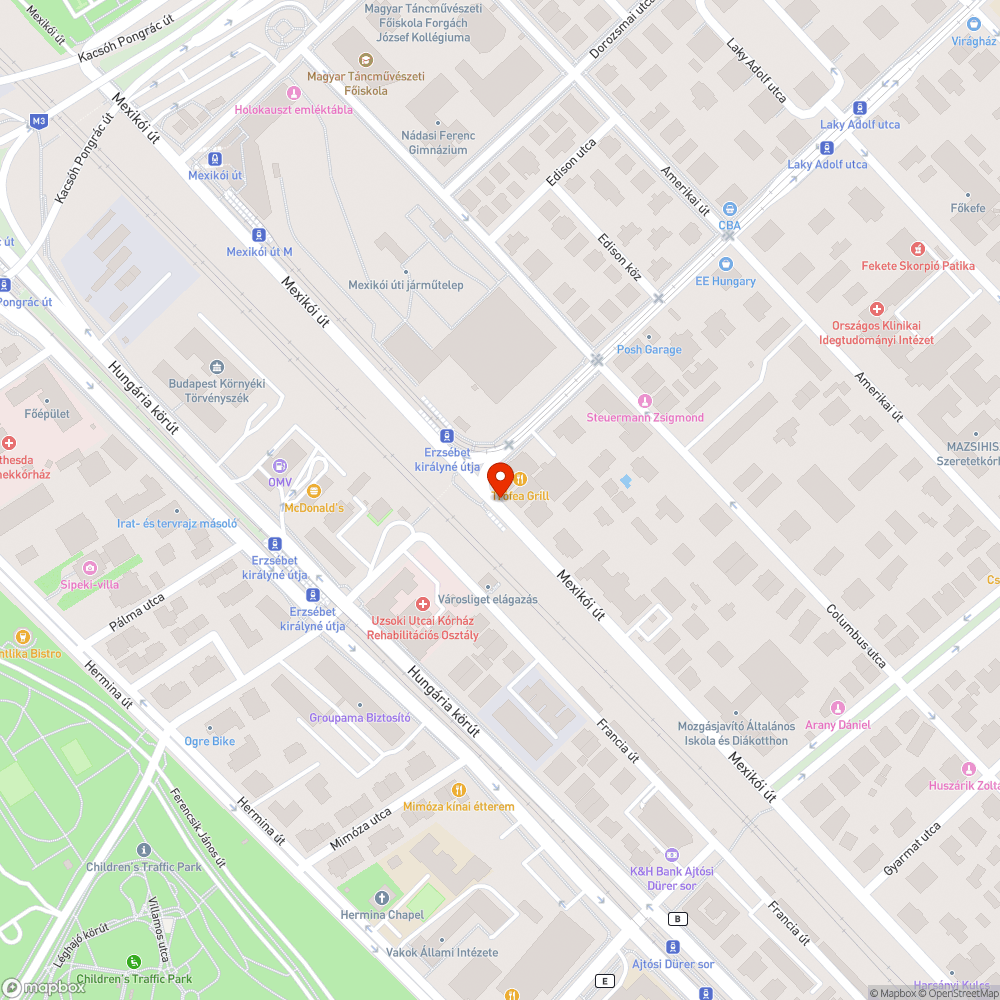 Szabálytalan parkoló bejelentés helye