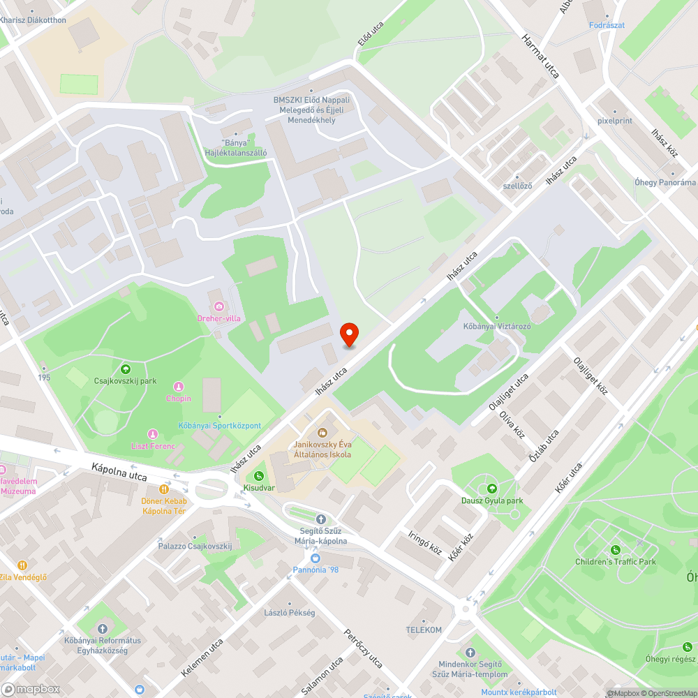 Zöldterületen parkolás bejelentés helye