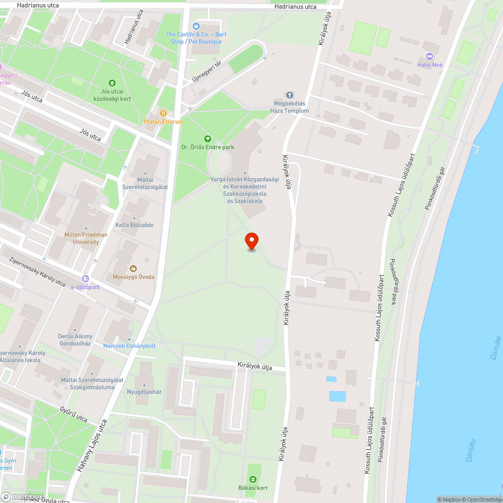 Kidőlt fa bejelentés helye