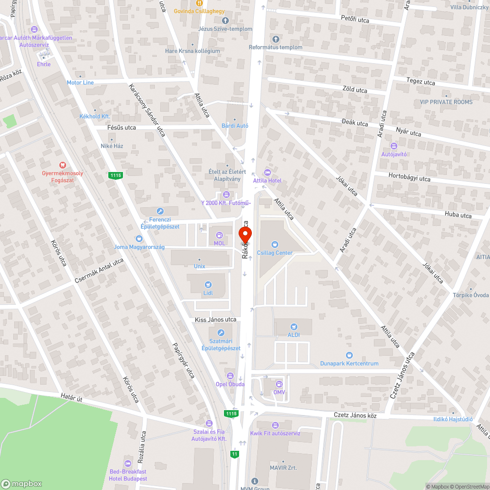 Kátyús sávok bejelentés helye