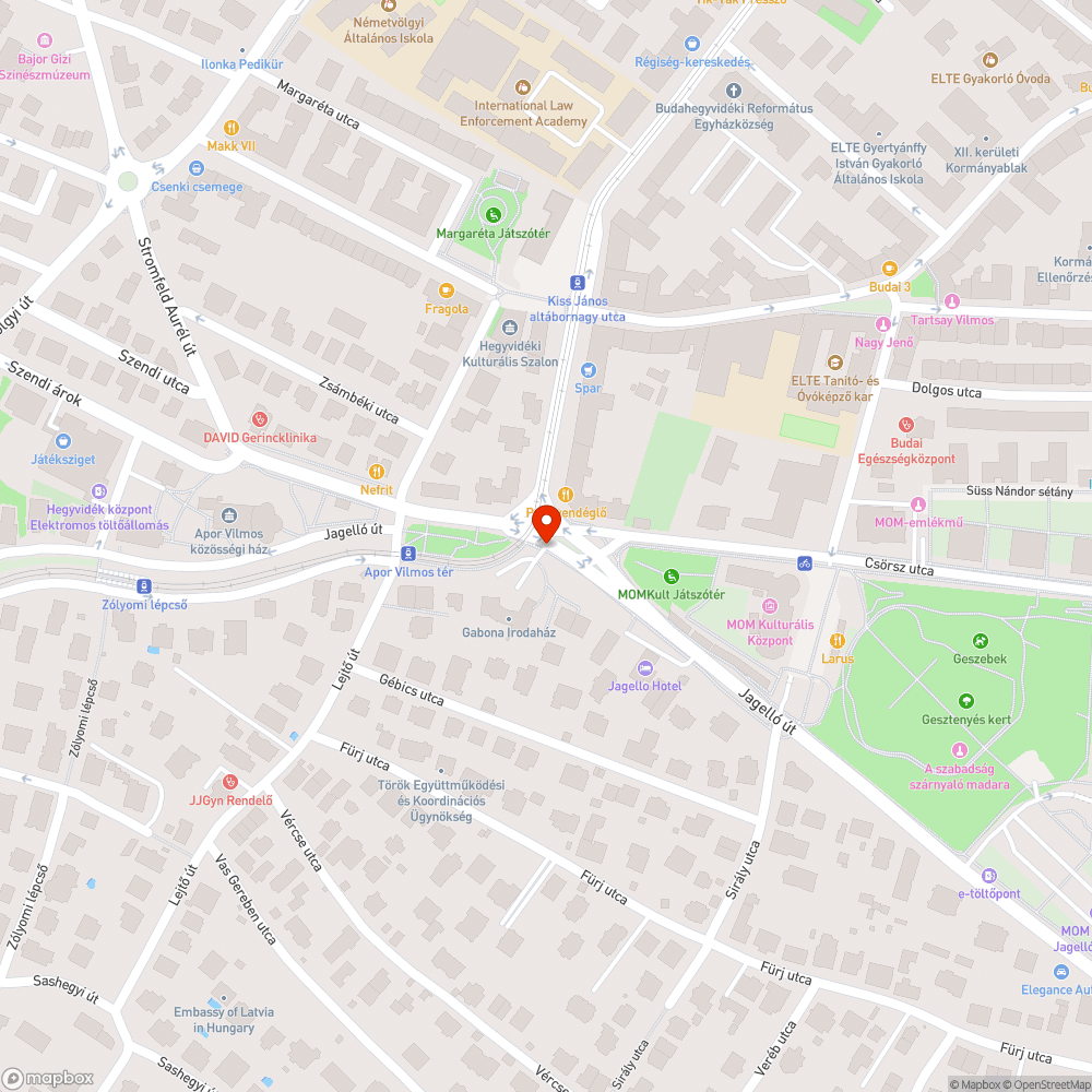 Kiégett lámpa bejelentés helye