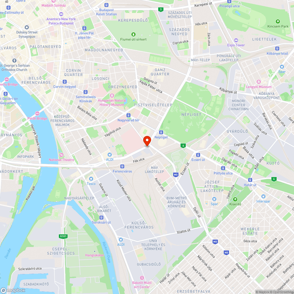 Gondozatlan fák a kerékpárútra nőttek a Könyves Kálmán krt-on bejelentés helye