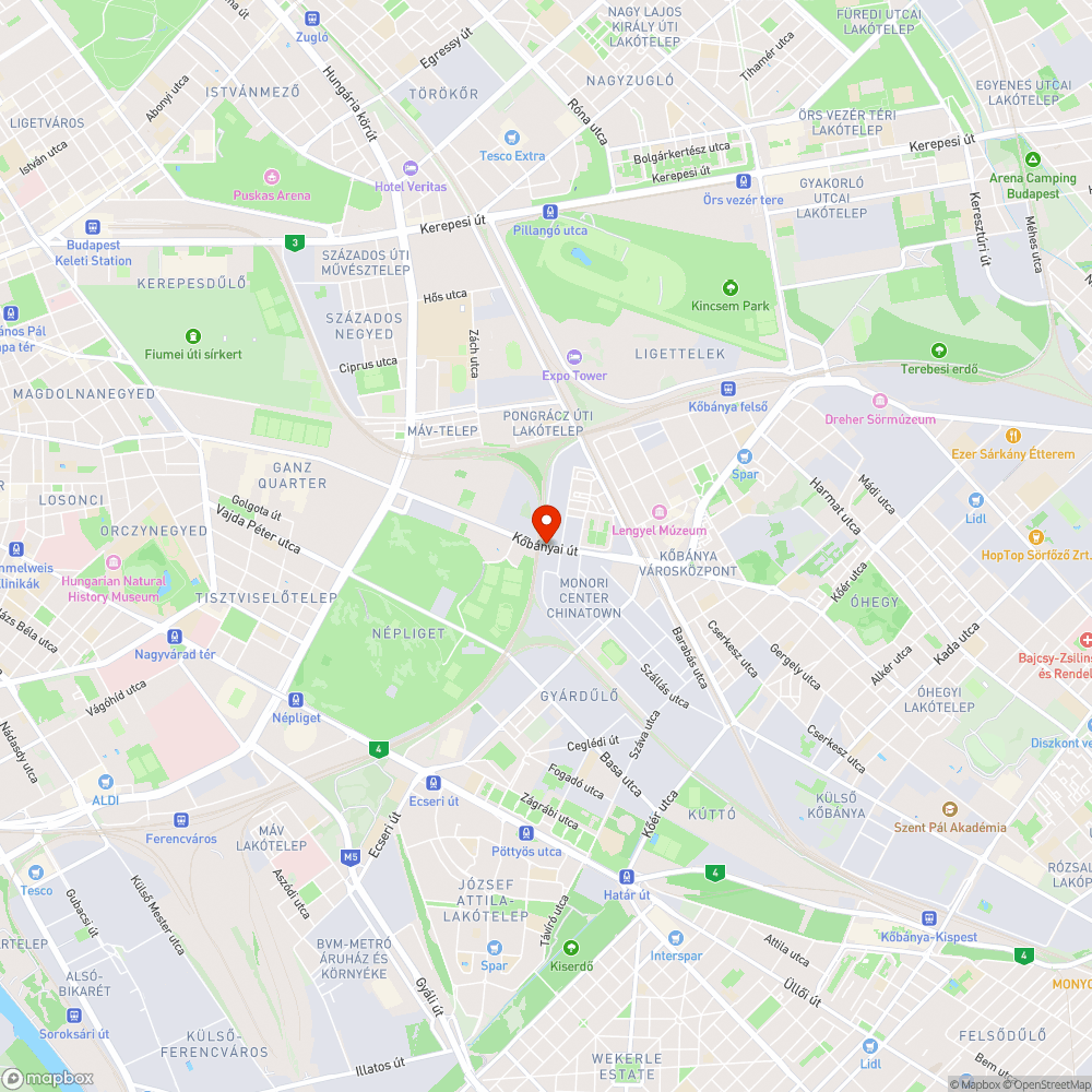 Kőbányai úti kerékpárutat benővi a növényzet bejelentés helye