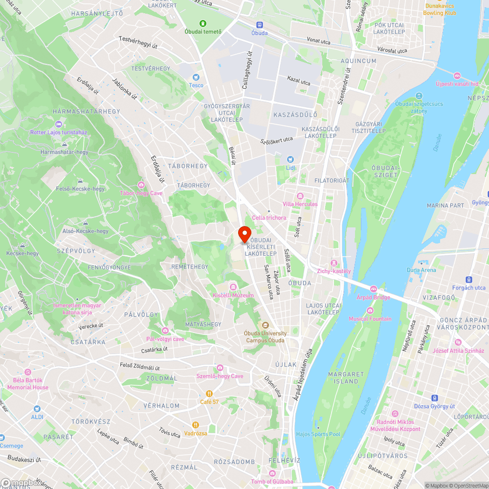 Gazos járdasziget a Bécsi úton (Váradi utca) bejelentés helye