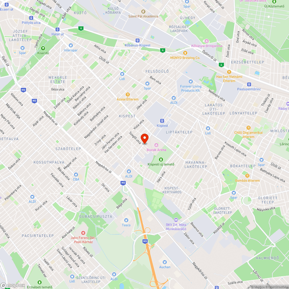 Szemét bejelentés helye