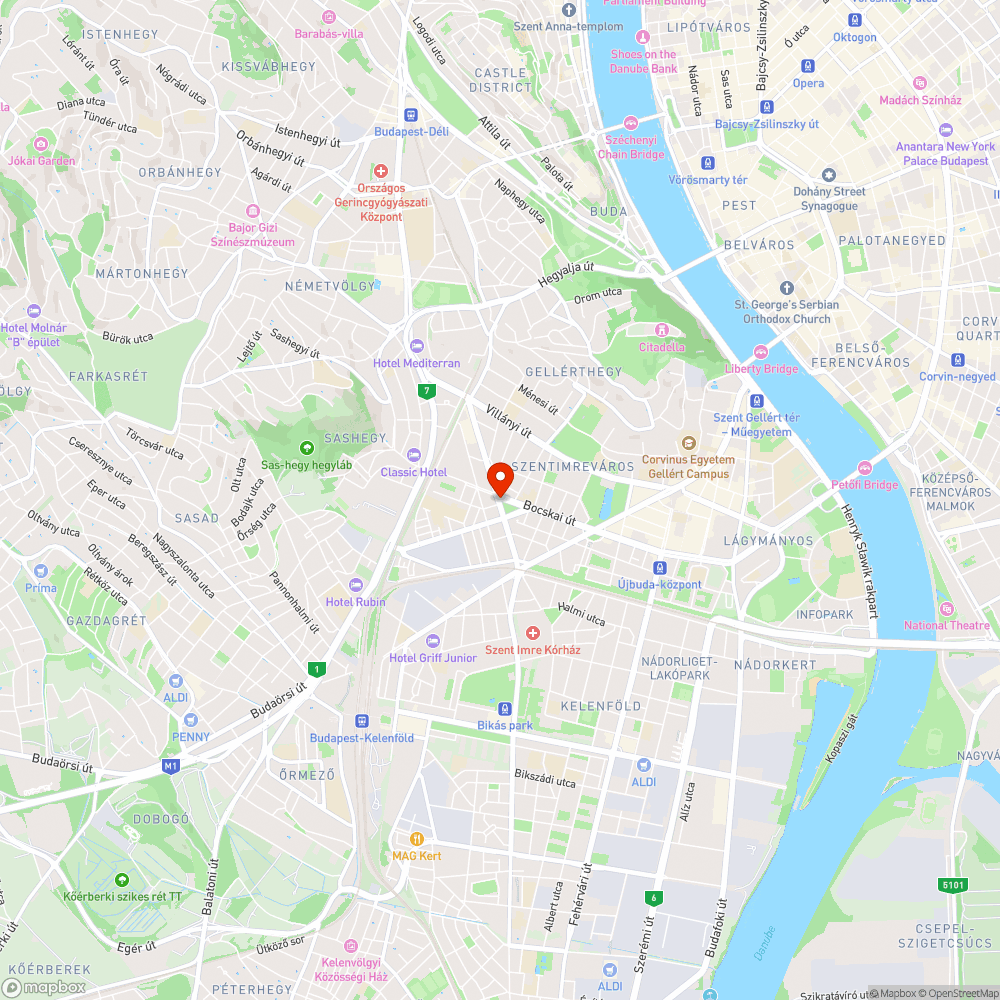 Beszakadt járda bejelentés helye