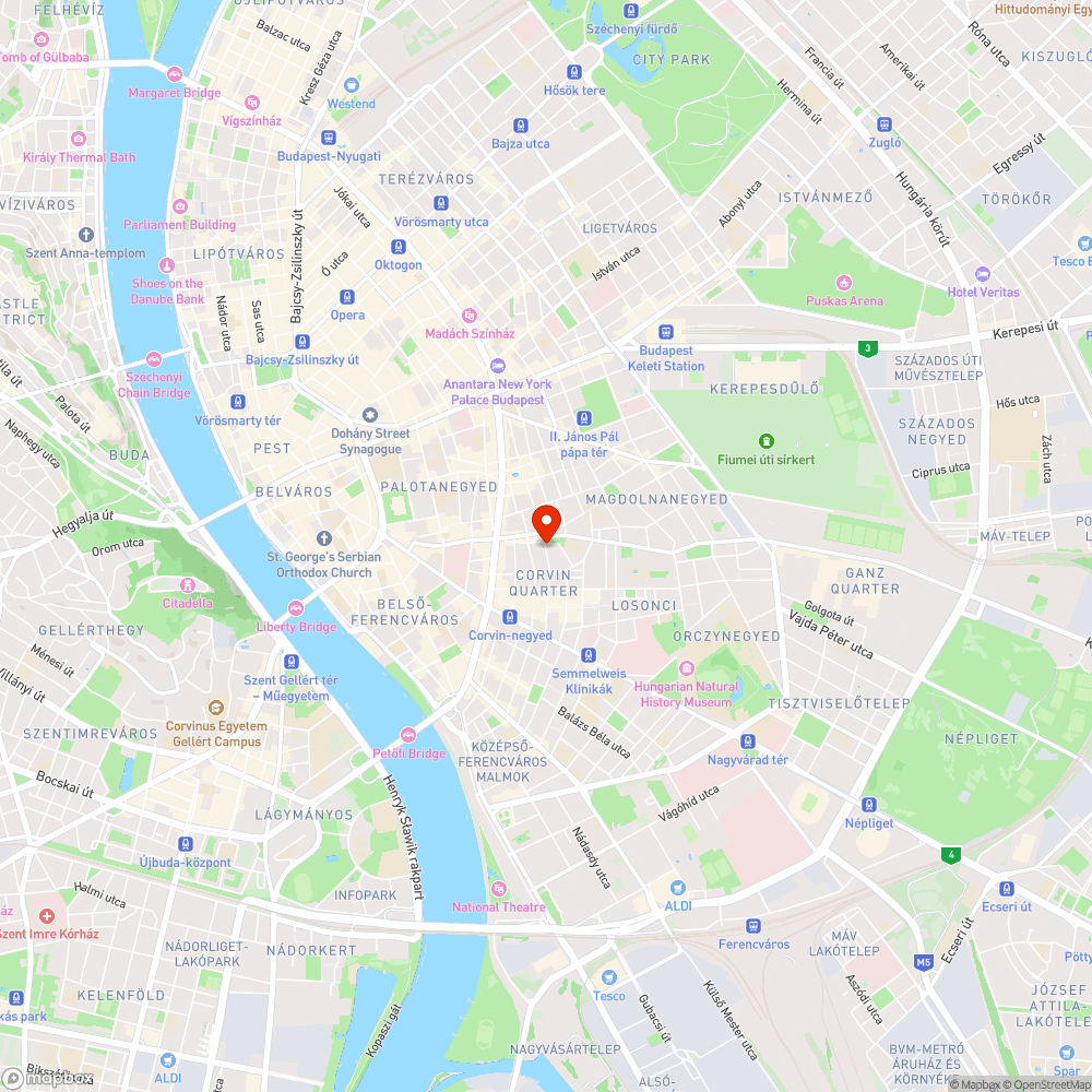 8. ker., Futó utca bejelentés helye