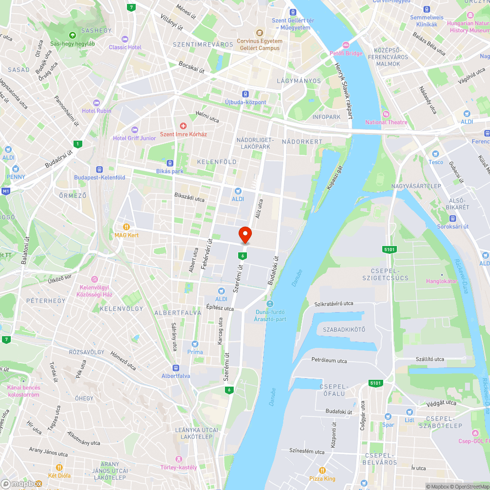 Üvegszilánkok a Szerémi út/Galvani utca kereszteződésben bejelentés helye