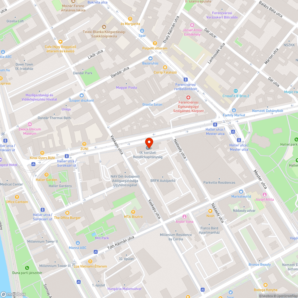 Szabálytalan parkolás bejelentés helye