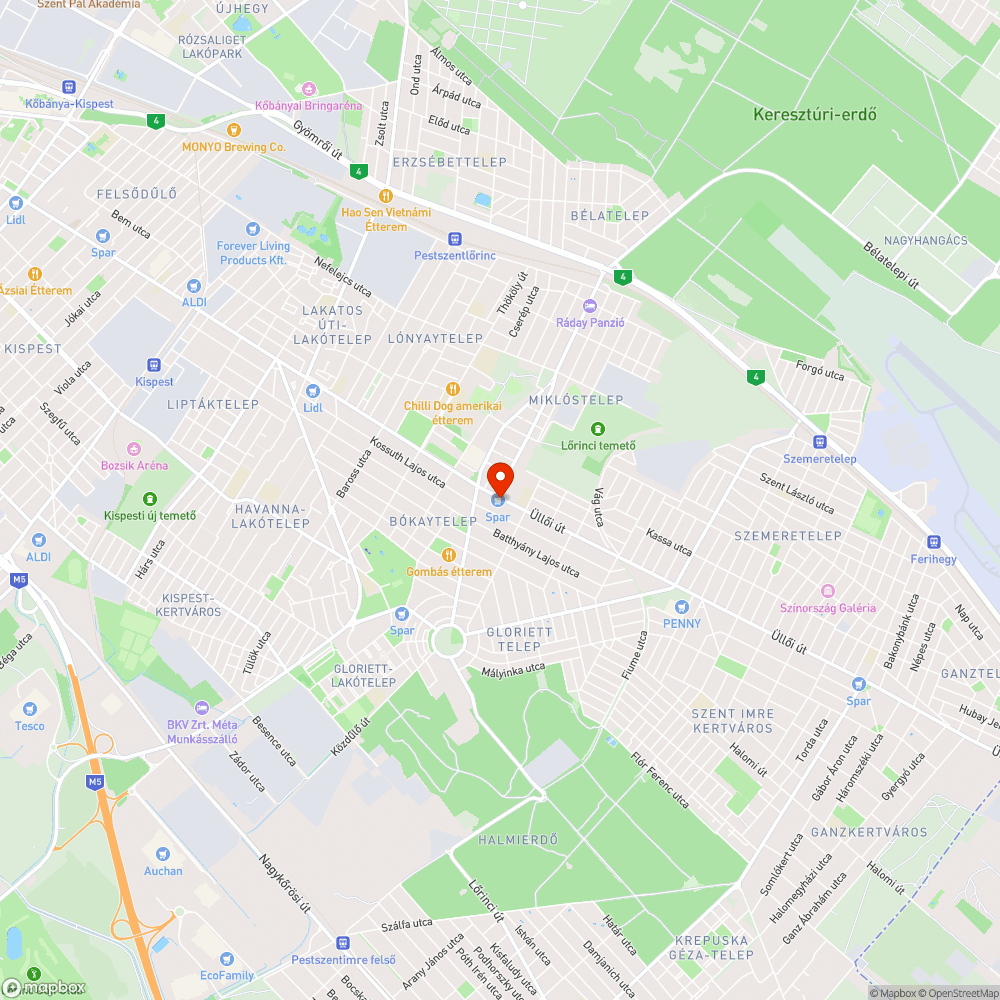 Hiányzó fa bejelentés helye