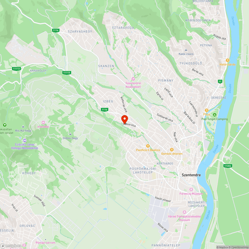 Járhatatlan út bejelentés helye