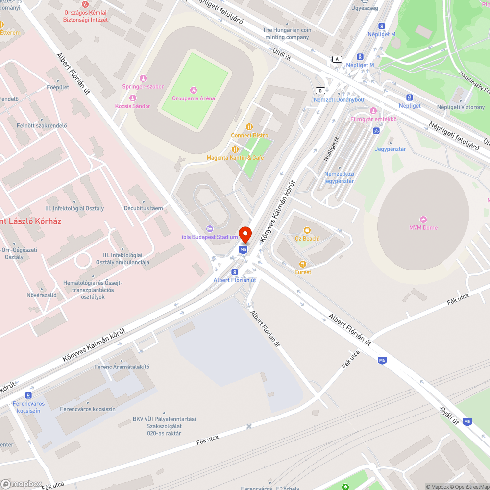 Autó alkatrész, roncsdarab a járdaszigeten bejelentés helye