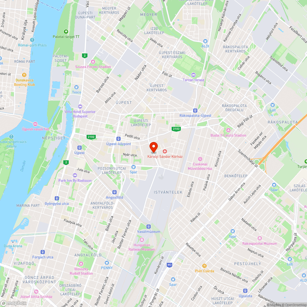 Gyalogos lámpa éjjel-nappal bejelentés helye