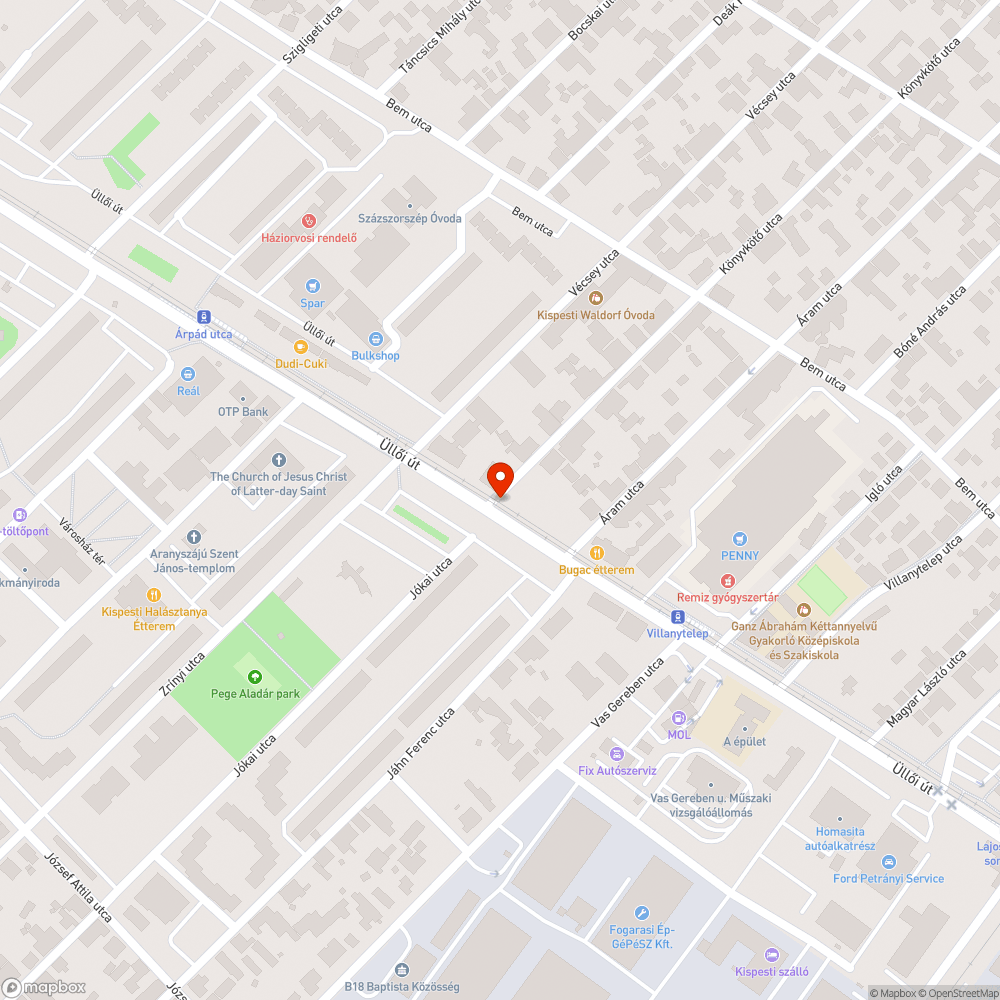 Elfoglalt közterület bejelentés helye