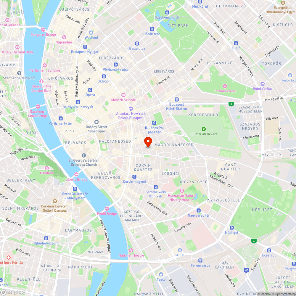 Balesetveszélyes járda az Őr utcában bejelentés helye