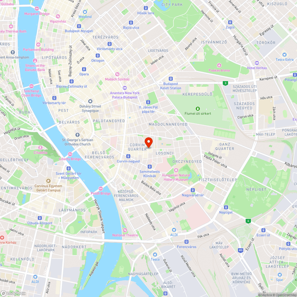 Sérült utcai hulladékgyűjtő bejelentés helye