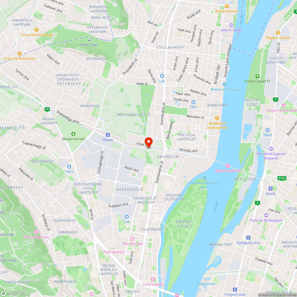 Parlagfű az aquincumi vasúti megállónál bejelentés helye