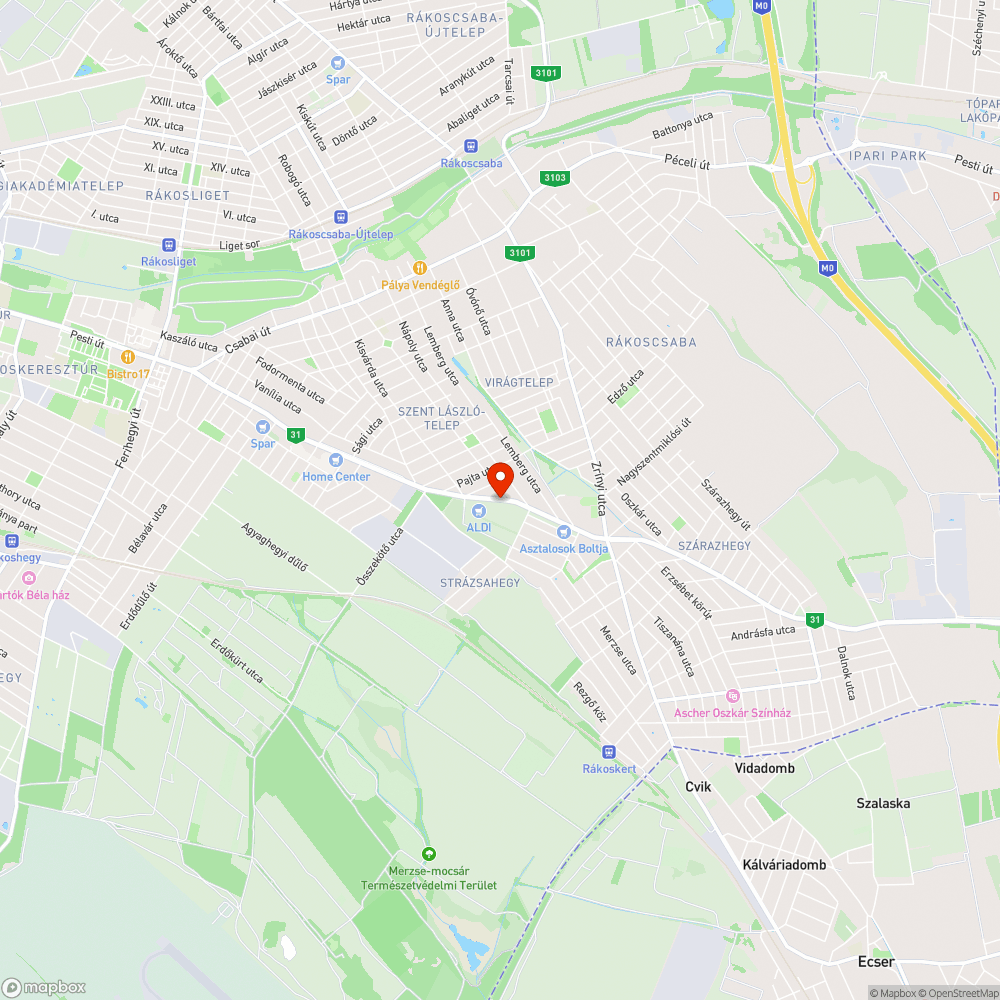 Zebra bejelentés helye