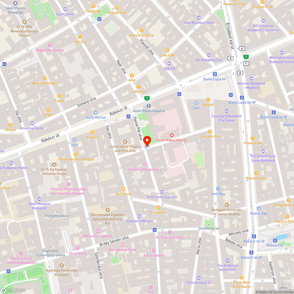 Ferde oszlop a Gyulai Pál utcában bejelentés helye