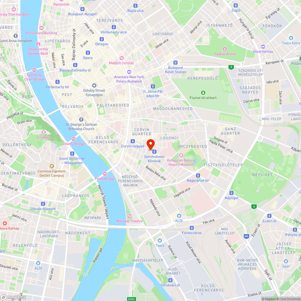 Méretes kátyú a Leonardo utcában bejelentés helye