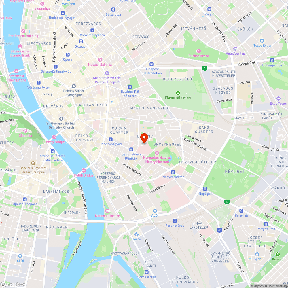 Balesetveszélyes járda és járdaszegély - Balassa utca bejelentés helye