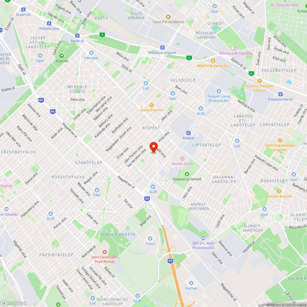 ÁCHIM ANDRÁS UTCAI EPERFÁK ÉS AKÁCFA VISSZAVÁGÁSA bejelentés helye