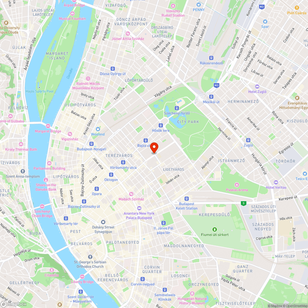 Beszakadt úttest bejelentés helye