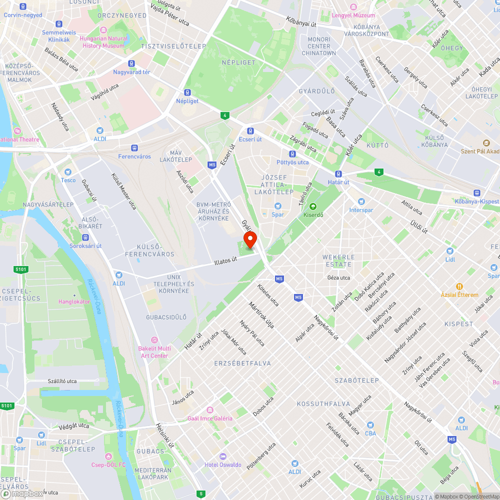 Burjánzó növényzet és szemétlerakás bejelentés helye